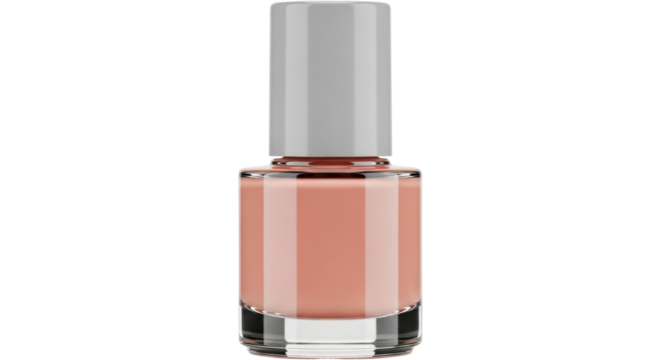 Isolated Nail Polish Bottle