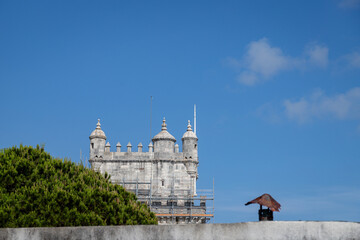 Top of the Belém Tower in Lisbon, Portugal, June 2025.