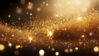 gold sparkle and glitter effect
