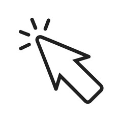 Clicking Cursor Symbolizes Precise Selection A Pointer's Touch Signifies Interactivity An Emblem for Action