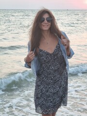 young woman on the beach