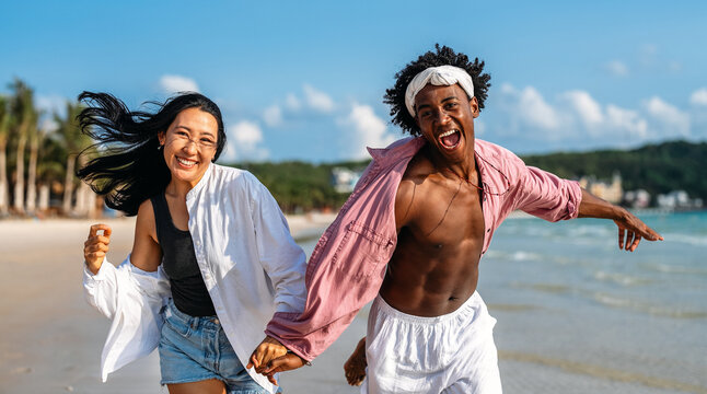 A diverse couple explores the world with peace of mind, thanks to the right travel insurance