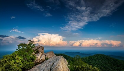 majestic clouds over afton mountain charlottesville virginia scenic landscape photography