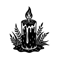 vector candle holder