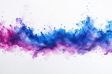 Abstract Powder Explosion Blue Purple Burst Design Colorful Smoke Art Painting Background Texture