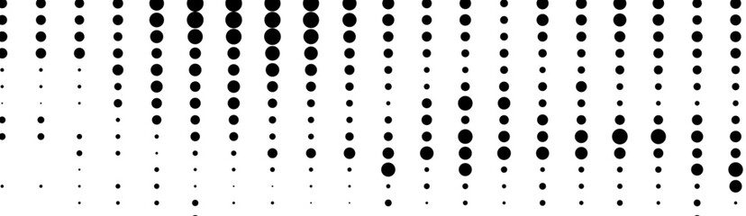 Black and white halftone texture. Abstract monochrome background
