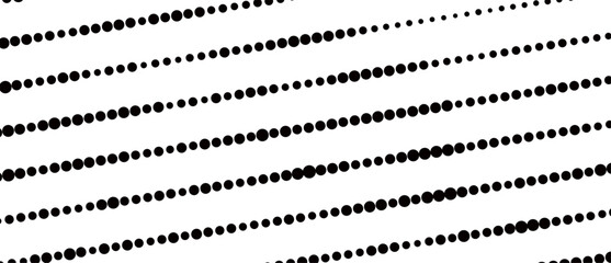 Black and white halftone texture. Abstract monochrome background