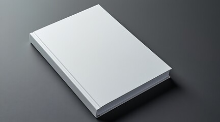 Blank white notebook