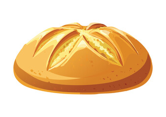 Sweet Golden French Toast - Vector Illustration