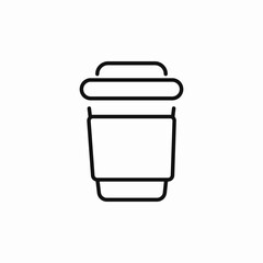 coffee take away icon sign vector