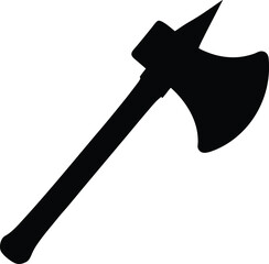 Axe Vector Silhouette Art Icon Illustration
