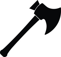 Axe Vector Silhouette Art Icon Illustration
