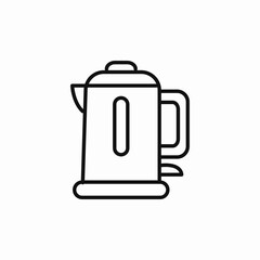 kettle water icon sign vector