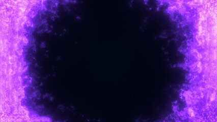 Abstract glowing purple energy portal with a dark center, creating a sci-fi digital visual effect