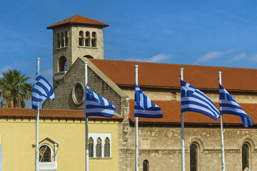 Church of the Annunciation of the Virgin Mary Also known as Evangelismos Church, it is located in Eleftherias Square north of Mandraki Harbour in Rhodes, Greece