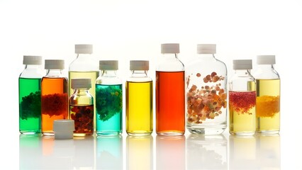 medicine jars displayed on a plain white surface
