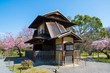 京都　渉成園の傍花閣（ぼうかかく）