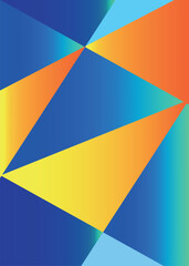 Different Type of color geometry gradient abstruct background design