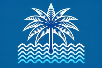 Obraz premium palm tree vector illustration