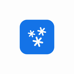 freezing weather forecast icon sign vector