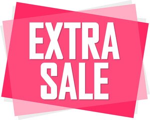Extra Sale, PNG isolated banner