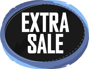 Extra Sale, PNG isolated banner