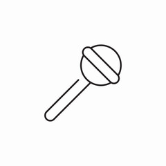 round lollipop icon sign vector