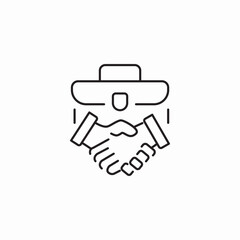 work business agreement icon sign vector