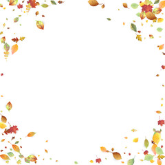 Leaves Falling Autumn Foliage Chaotic Leaf Flying