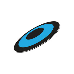 frisbee logo icon illustration flat