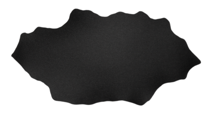 shaped ink blot with jagged edges  isolated on white background