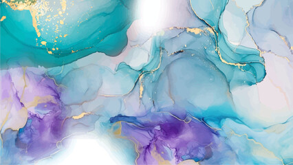 Alcohol ink colors translucent. Abstract multicolored marble texture background. Mixing acrylic paints. Modern fluid art. Alcohol Ink Pattern for paper texture, wallpaper and fabric print