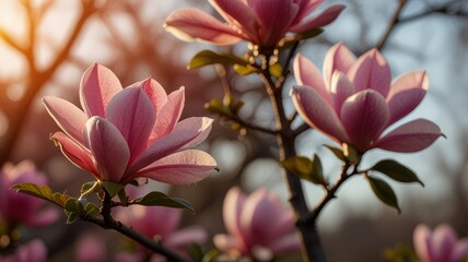 magnolia tree blossom