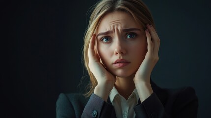 Woman Feeling Stressed and Anxious