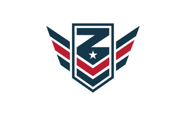 American Veteran Shield Patriotic National design illustration 