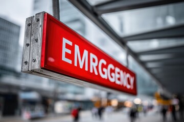 generic emergency sign in the hospital