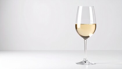 Concepto minimalista de copa de vino sobre fondo neutro. Enología, bebida, alcohol, viñedo, bodega