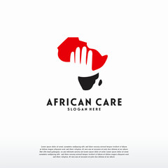 African Care logo designs concept vector, Africa Charity logo template