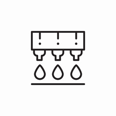 printer ink drops icon sign vector