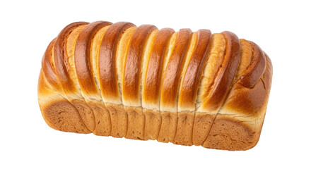 Isolated Braided Sweet Bread Loaf