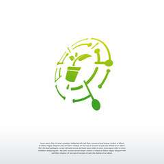 Nature Tech logo designs template, Agriculture logo template