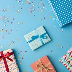Obraz premium gift boxes and ribbons