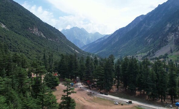 Drone views of serenity and peaceful nature