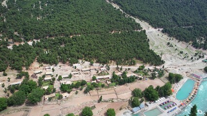 Drone views of serenity and peaceful nature
