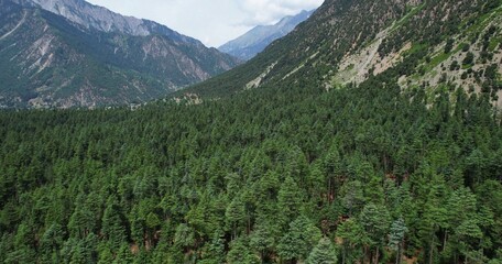 Drone views of serenity and peaceful nature