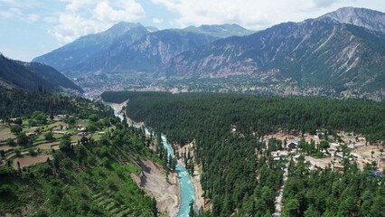 Drone views of serenity and peaceful nature