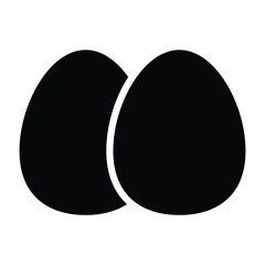 Simple Egg glyph icon. The icon can be used for websites, print templates, presentation templates, illustrations, etc	
