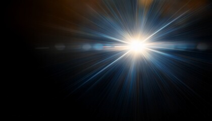 lens flare light on back background
