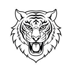 tiger head vector