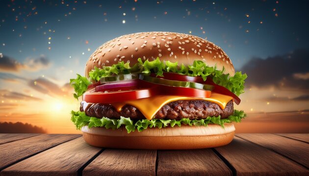 banner national hamburger day - Powered by Adobe